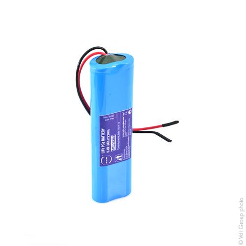 Batterie Lithium Fer Phosphate 2S2P IFR18650 + PCM (19.2Wh) 6.4V 3Ah photo du produit 3 L