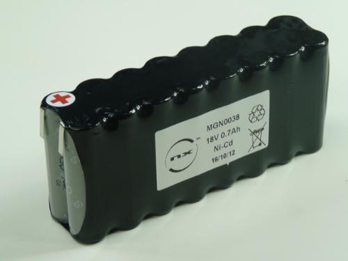 Batterie Nicd 15x  AA 15S1P ST2 18V 0.8Ah T2 photo du produit 1 L