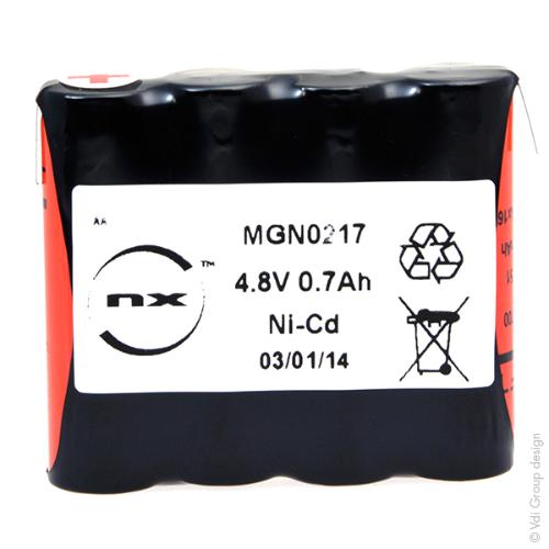 Batterie Nicd 4x AA VRE 4S1P ST1 4.8V 700mAh T2 photo du produit 1 L