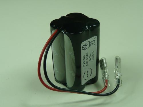 Batterie Nicd 4x AA 4S1P ST2 4.8V 700mAh cosses Faston 2.8mm isolées photo du produit 1 L