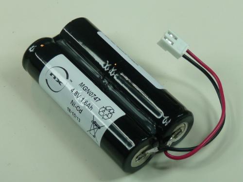 Batterie eclairage secours 4x SC HT 4S1P ST5 4.8V 1600mAh JST photo du produit 1 L