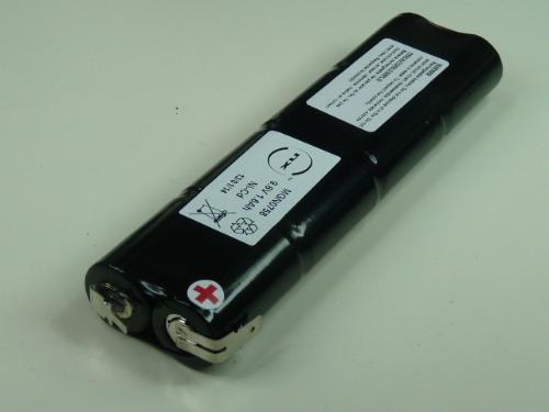 Batterie eclairage secours 8x SC 8S1P ST5 9.6V 1600mAh Cosse photo du produit 1 L