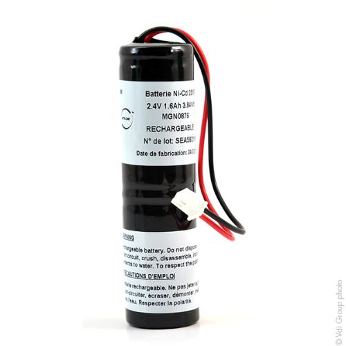 Batterie eclairage secours 2x SC HT 2S1P ST4 2.4V 1600mAh JST photo du produit 2 L