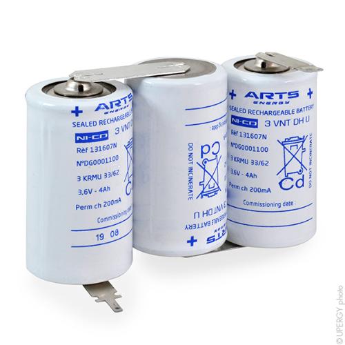 Batterie eclairage secours 3 VNT DH U ST1 3.6V 4Ah photo du produit 1 L