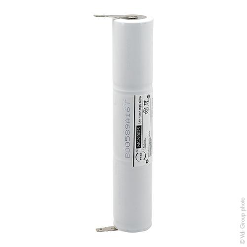 Batterie eclairage secours 3xD ST4 Faston 6.3mm 3.6V 4Ah photo du produit 1 L