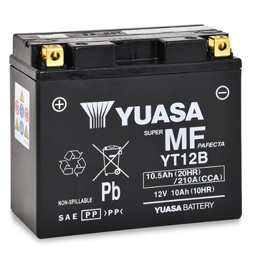 Batterie moto YUASA YT12B-BS 12V 10Ah photo du produit 1 L
