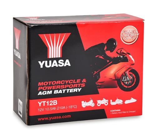Batterie moto YUASA YT12B-BS 12V 10Ah photo du produit 3 L