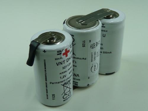 Batterie Nicd 3x D VNT 3S1P ST1 3.6V 4.2Ah HBL photo du produit 1 L