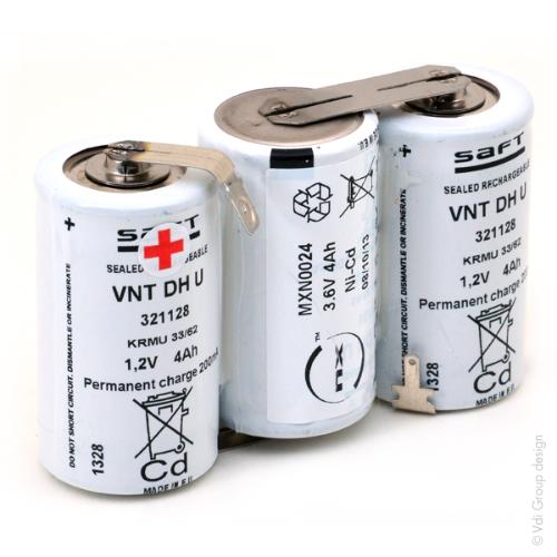 Batterie eclairage secours 3x D HT 3S1P ST1 3.6V 4.2Ah fast photo du produit 1 L