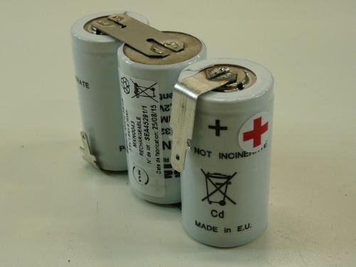 Batterie Nicd 3x SC VNT 3S1P ST1 3.6V 1.6Ah Fast photo du produit 1 L