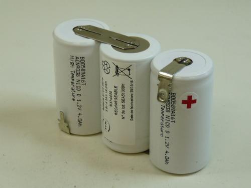 Batterie eclairage secours 3x D HT 3S1P ST1 3.6V 4Ah Cosse photo du produit 1 L