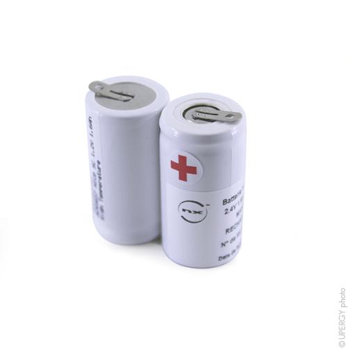 Batterie eclairage secours 2x SC HT 2S1P ST1 2.4V 1.6Ah Fast photo du produit 1 L