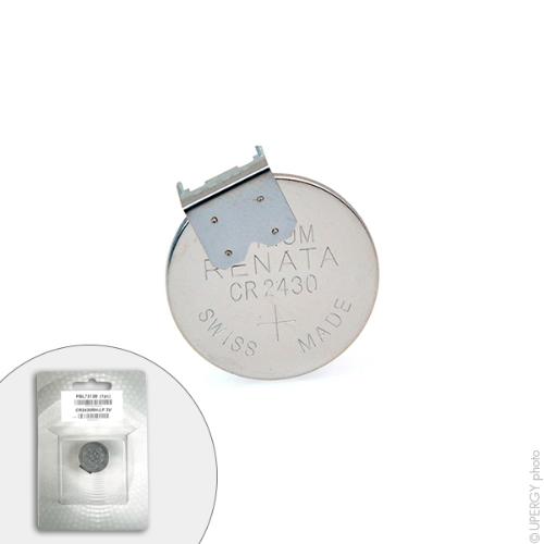 Pile bouton lithium blister CR2430RH-LF RENATA 3V 285mAh photo du produit 1 L