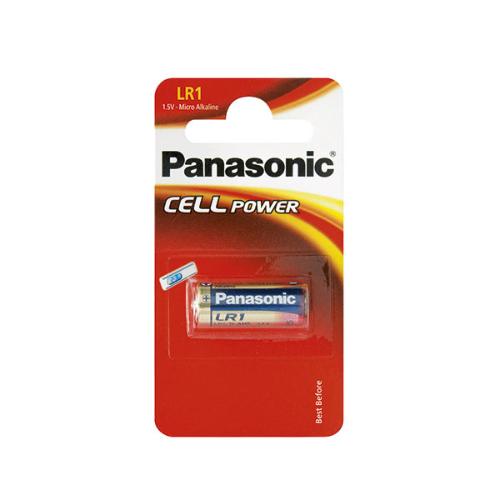 Pile alcaline blister x1 Panasonic LR1 - N 1.5V 907mAh photo du produit 1 L