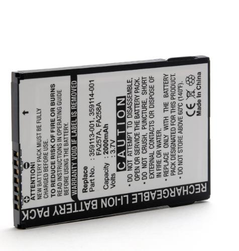 Batterie PDA 3.7V 2000mAh photo du produit 3 L