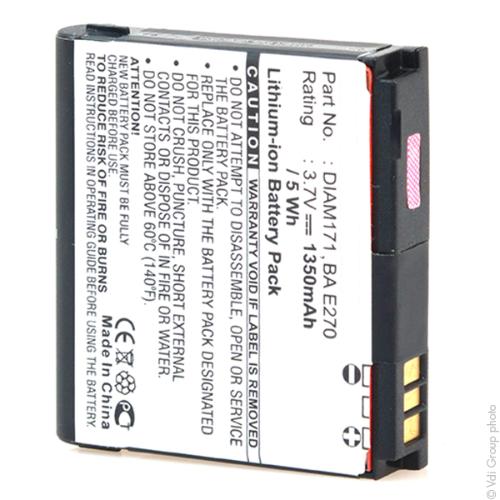 Batterie PDA 3.7V 980mAh photo du produit 3 L