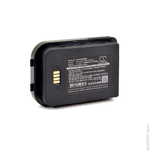 Batterie lecteur codes barres 3.7V 6400mAh photo du produit 1 L