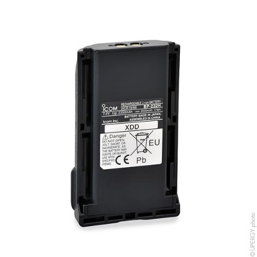 Batterie talkie walkie ICOM 7.4V 2000mAh photo du produit 1 L