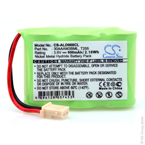 Batterie téléphone fixe 3.6V 600mAh Electronic batteries AllBatteries