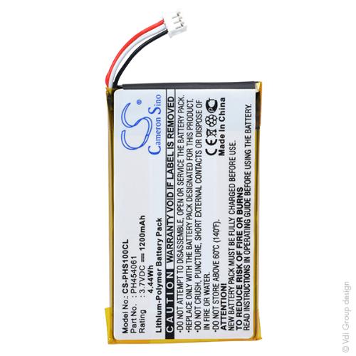 Batterie téléphone fixe 3.7V 1200mAh Batterie électronique AllBatteries