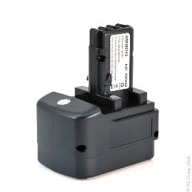 Batterie outillage électroportatif compatible Metabo 9.6V 2Ah photo du produit