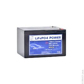 Batterie Lithium Fer Phosphate NX LiFePO4 POWER UN38.3 (153.6Wh) 12V 12Ah F6.35 photo du produit