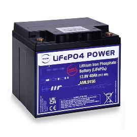 Batterie Lithium Fer Phosphate NX LiFePO4 POWER UN38.3 (512Wh) 12V 40Ah M6-F photo du produit