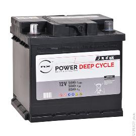 Batterie traction NX Power Deep Cycle 12V 50Ah Auto photo du produit