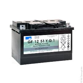 Batterie traction SONNENSCHEIN GF1251Y G1 12V 56Ah M6-M photo du produit