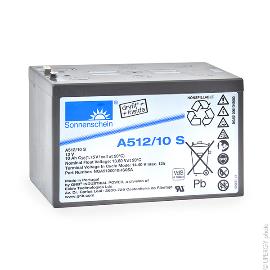 Batterie plomb etanche gel A512/10S 12V 10Ah F4.8 photo du produit