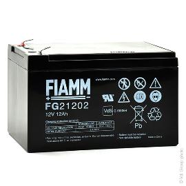 Batterie plomb AGM FIAMM FG21202 12V 12Ah F6.35 photo du produit