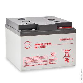 Batterie plomb etanche gel NX 24-12 Cyclic 12V 24Ah M5-F photo du produit