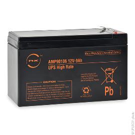 Batterie onduleur (UPS) NX 9-12 UPS High Rate 12V 9Ah F6.35 product photo