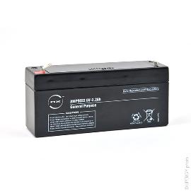 Batterie plomb AGM NX 3.2-6 General Purpose 6V 3.2Ah F4.8 photo du produit