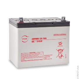 Batterie plomb etanche gel NX 70-12 Cyclic 12V 70Ah M6-M photo du produit