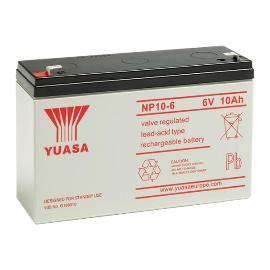 Batterie plomb AGM YUASA NP10-6 6V 10Ah F4.8 photo du produit