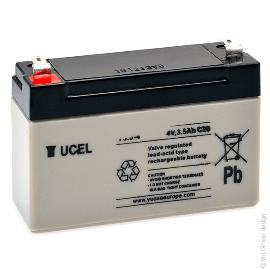 Batterie plomb AGM YUCEL Y3.5-4 4V 3.5Ah F4.8 photo du produit
