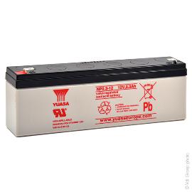 Batterie plomb AGM YUASA NP2.3-12 12V 2.3Ah F4.8 photo du produit