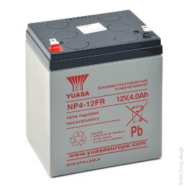 Batterie plomb AGM YUASA NP4-12FR 12V 4Ah F4.8 photo du produit