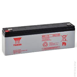 Batterie plomb AGM YUASA NP2.1-12 12V 2.1Ah F4.8 photo du produit