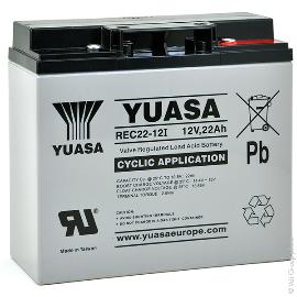 Batterie plomb AGM YUASA REC22-12I 12V 22Ah M5-F photo du produit
