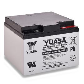 Batterie plomb AGM YUASA REC26-12 12V 26Ah M5-F photo du produit