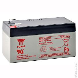 Batterie plomb AGM YUASA NP1.2-12FR 12V 1.2Ah F4.8 photo du produit