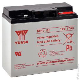 Batterie plomb AGM YUASA NP17-12I 12V 17Ah M5-F photo du produit