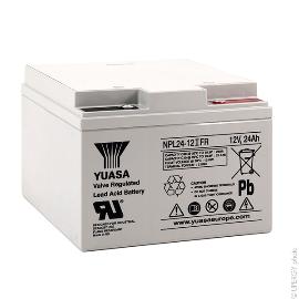 Batterie plomb AGM YUASA NPL24-12IFR 12V 24Ah M5-F photo du produit