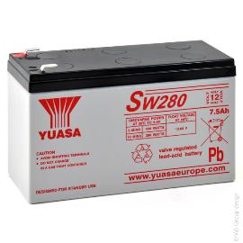 Batterie onduleur (UPS) YUASA SW280 12V 7.6Ah F6.35 photo du produit