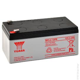Batterie plomb AGM YUASA NP3.2-12FR 12V 3.2Ah photo du produit