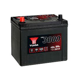 Batterie voiture Yuasa YBX3014 12V 60Ah 500A photo du produit