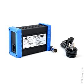 Chargeur plomb MK LS24/5 24V/5A 110-230V (Intelligent), - Connecteur XLR standard photo du produit