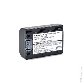 Batterie appareil photo - caméra pour Sony 7.4V 650mAh photo du produit